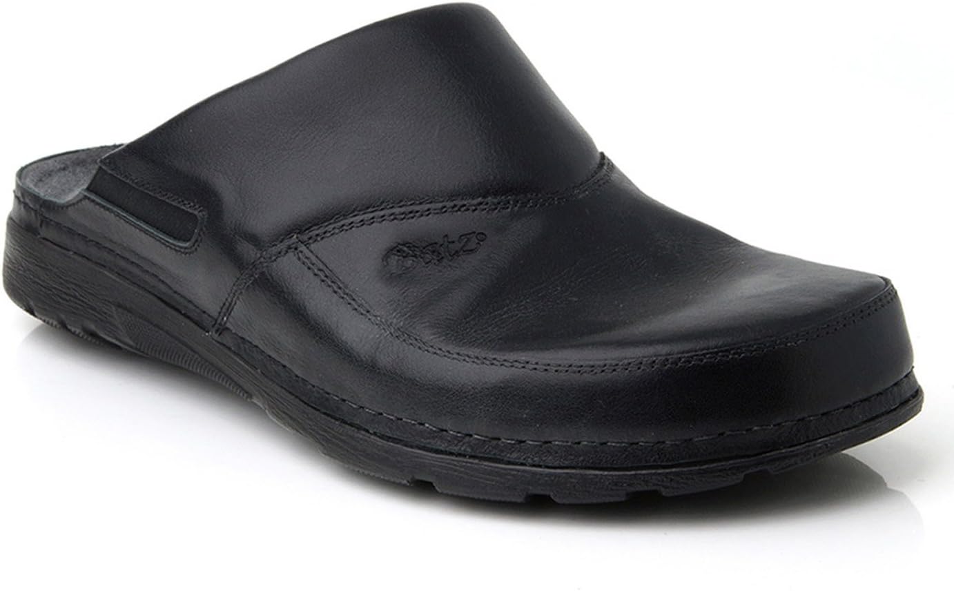 BATZ Peter Leather Mens Slip-on Clogs Mules