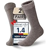 Juclise Alpaca Wool Thermal Winter Boot Socks Heavyweight Thick Warm Padded Moisture-Wicking Insulated Cold Weather