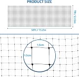 LATERN Heavy Duty Bird Netting 2.1m x 15.3m with 20 Ties Plastic Mesh view 4