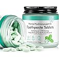 150PCS Toothpaste Tablets,Flouride Free Toothpaste Tablets,Sensitive Toothpaste Tablets,Travel Toothpaste,Hydroxyapatite Toothpaste Tablets,Peppermint Whitening Toothpaste (150)