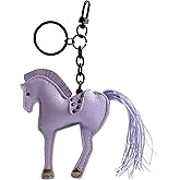 Autumnwell Horse Keychain, Hanging Charm Accessory for Purse, Bag and Backpacks Pony Key Chain for Women