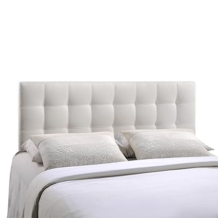 Amazon.  Modway Lily Upholstered Tufted Vinyl Headboard Queen 