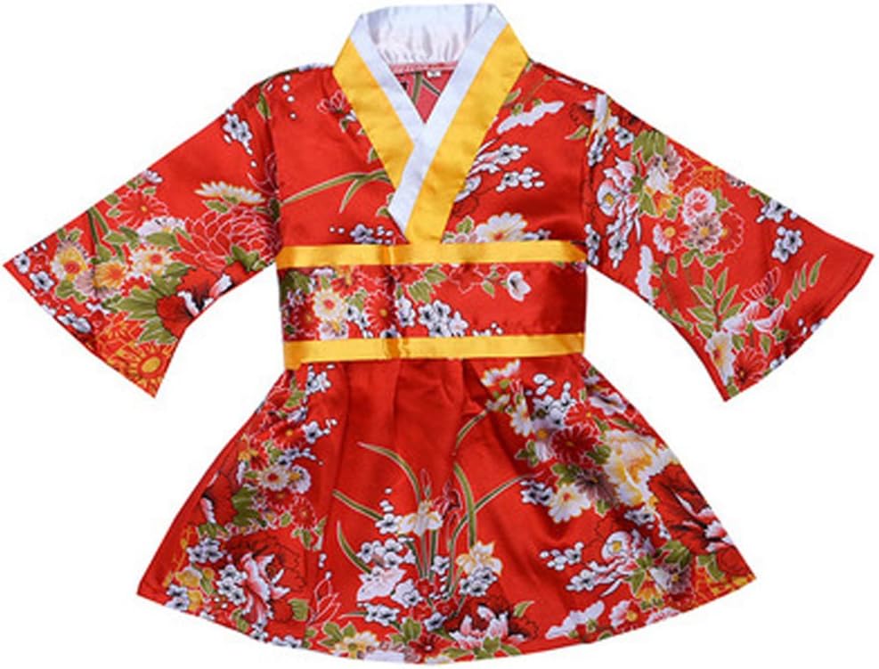 FANCYKIDS Japanese Girls Toddler Baby Kimono Robe Dress Outfit Costume