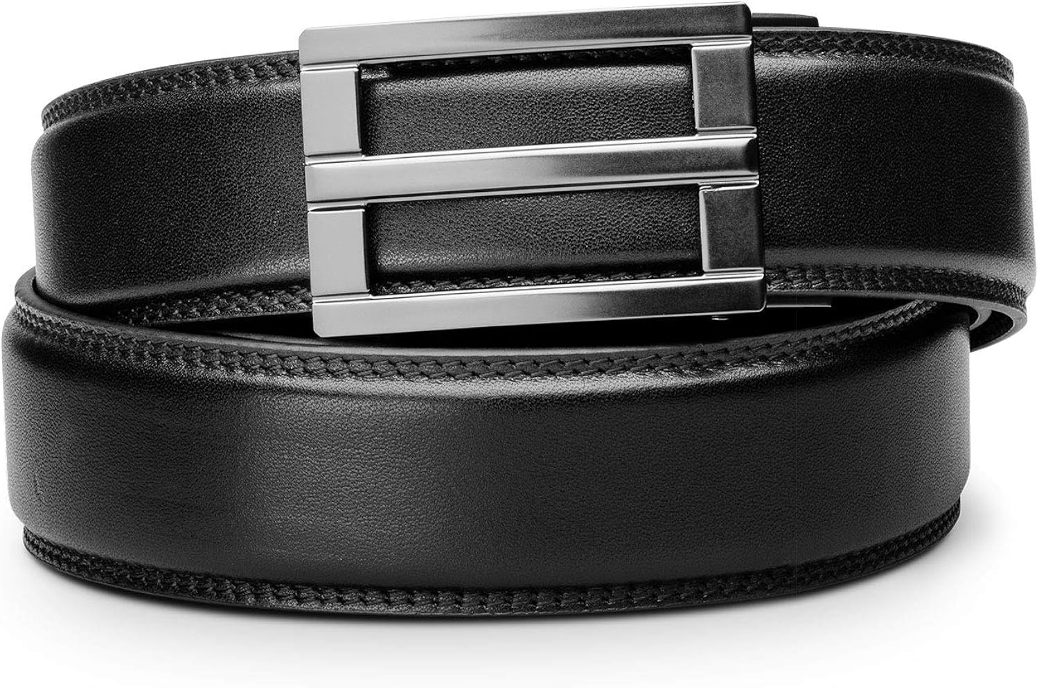 KORE Men’s FullGrain Leather Track Belts “Excel” Alloy Buckle