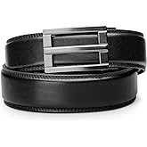 KORE Men’s Full-Grain Leather Track Belts | “Excel” Alloy Buckle
