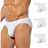Casey Kevin Men's Ice Silk Underwear Sexy Low Rise Bikini Breathable Cooling Briefs Quick Dry Tagless Underpants Pack for Men