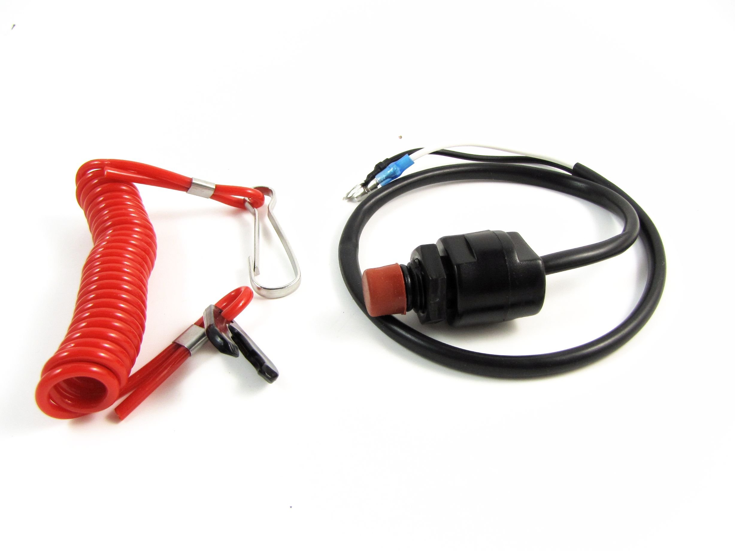 Universal Boat Outboard Engine Motor Kill Stop Switch & Safety Tether Lanyard