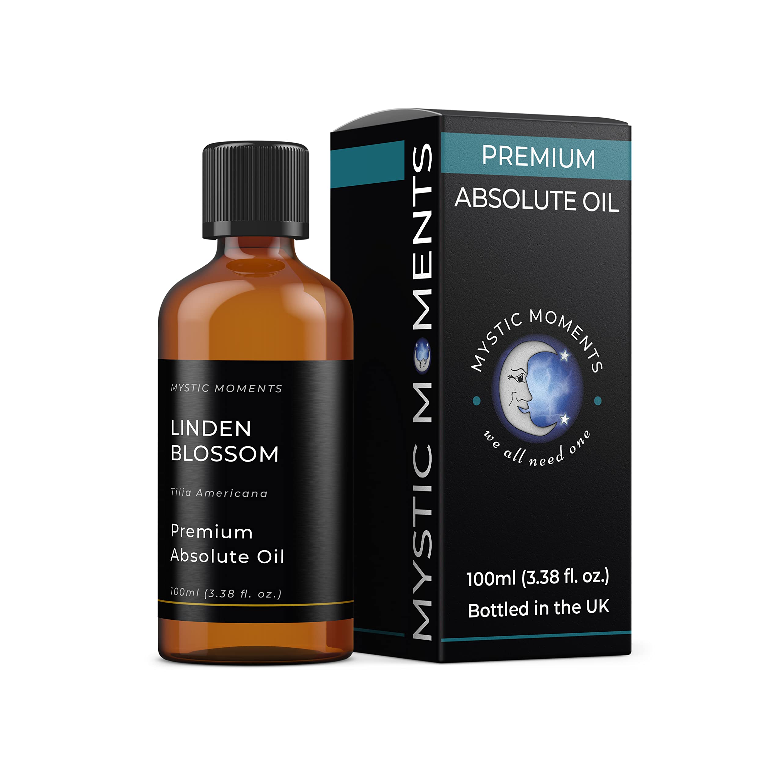 Mystic Moments | Linden Blossom Absolute Oil 100ml | Tilia Americana | Lime Blossom | Sweet Floral Green Aroma | Middle Note | Solvent Extracted | Ideal for Perfumery, Creams & Haircare