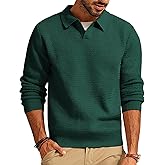 PJ PAUL JONES Mens Sweater V Neck Pullover Sweater Long Sleeve Cable Knit Textured Sweater