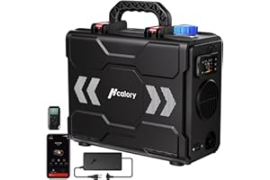 HCALORY 8KW Diesel Heater, 6L Toolbox 2S Plus Portable Diesel Air Heater All in One 110V/12/24V with App Control, Wireless Temperature Sensing and Altitude Mode for RV Garage Camper 2025