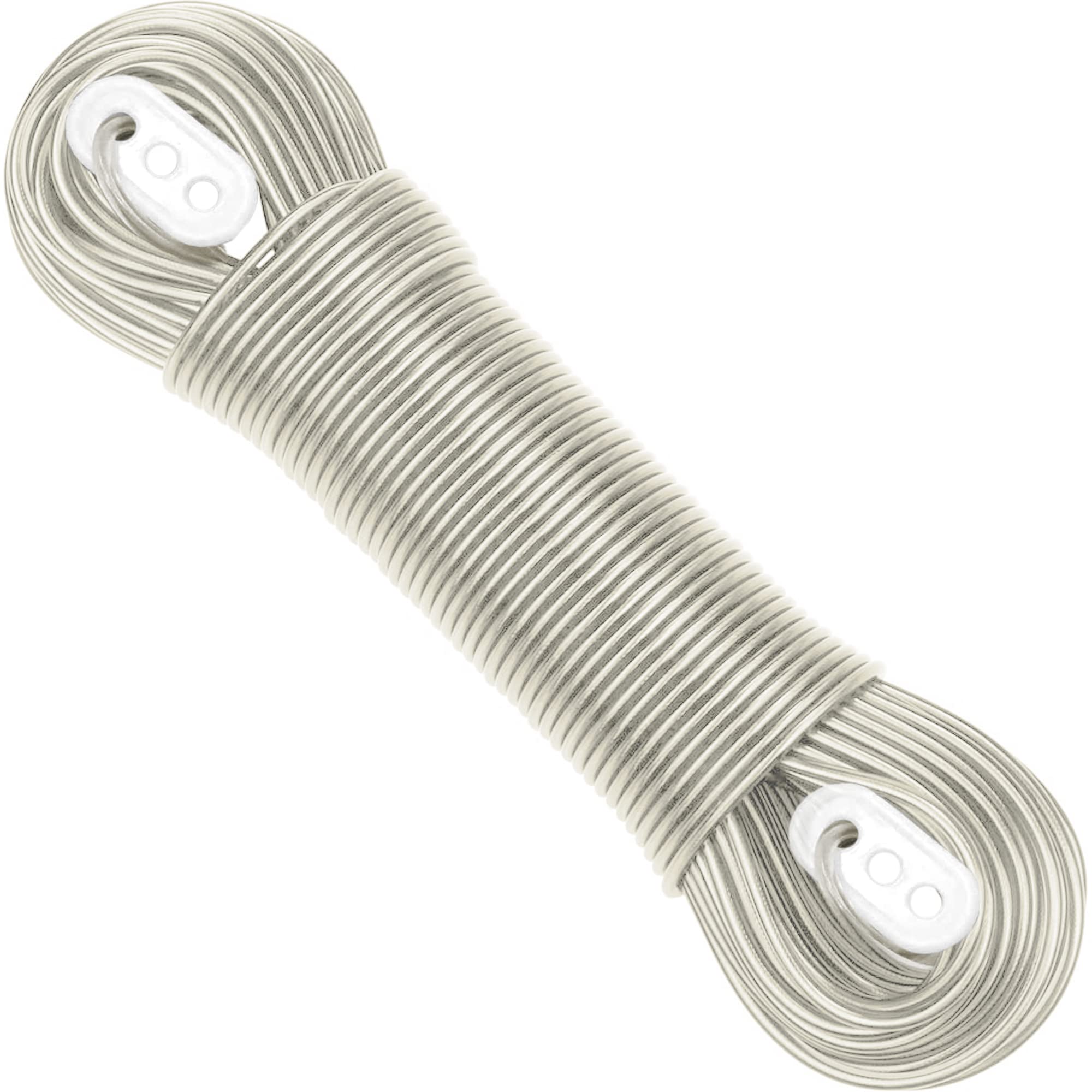 “The Strongest” Steel Washing Line by Smith‘s® (Transparent, Size 30m/100ft) | Super Strong, Lifelong, Heavy-Duty Outdoor & Indoor Clothesline | Rot, Mould & Weather Resistant | Lifelong Guarantee! — image 1