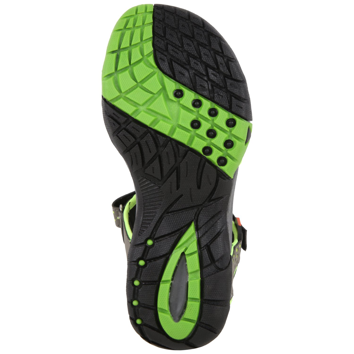 sparx women's ss0803l3 series dark grey fluorescent green synthetic casual floater sandals