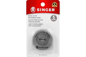 SINGER 45mm Rotary Cutter with Replacement Blades - Pack of 5