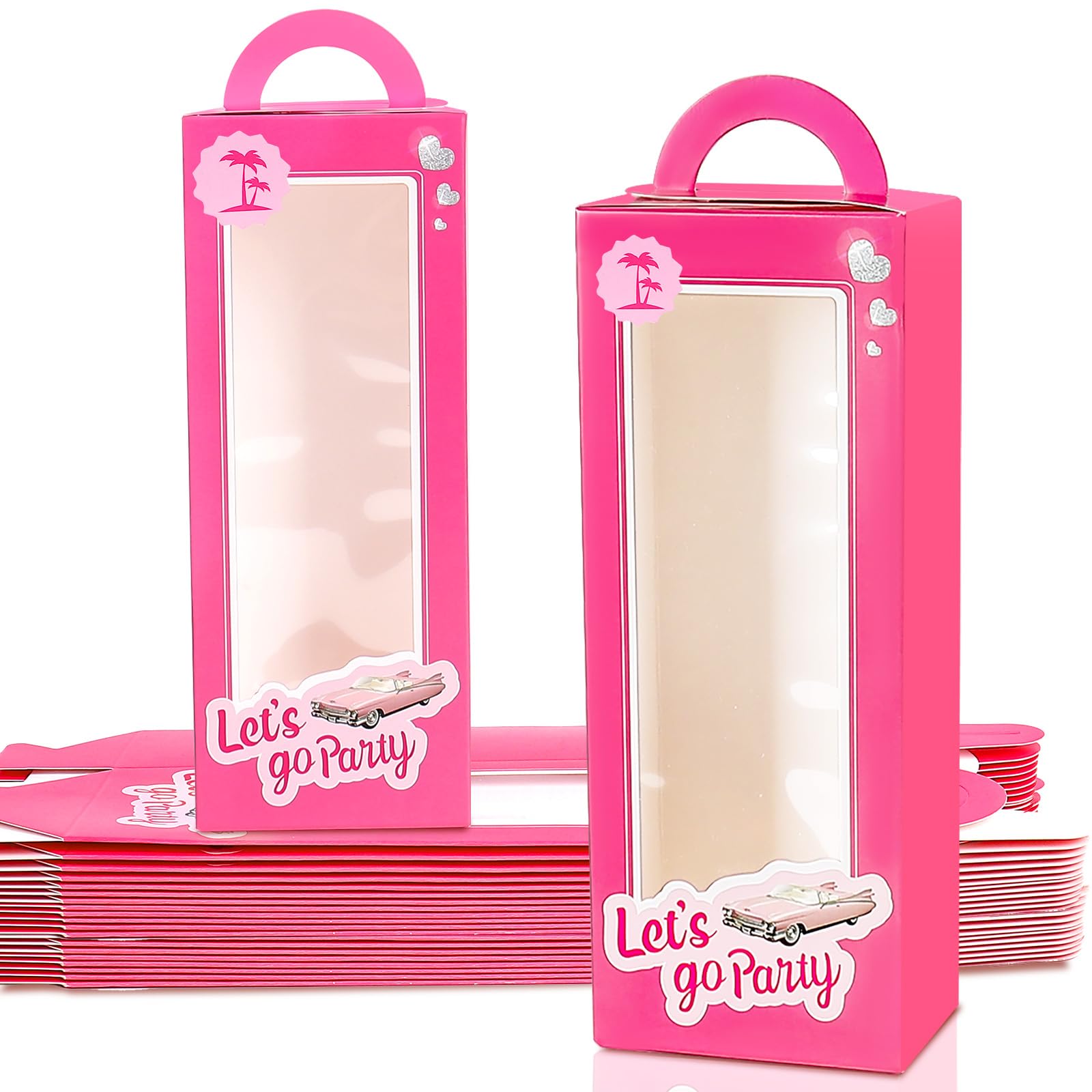 View 1 of **ONLY 6 PCS**
EGEN 20PCS Party Favor Boxes - Goodie Bags & Treat Boxes (Pink 20 Pack) for Birthday, Wedding, Bridal Shower Supplies and Party Decorations