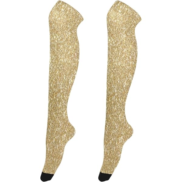 Amazon.com: YETTASBIN Rose Gold Glitter 1 Pair Thigh High Stockings, Extra  Long Boot Stockings Over Knee Sheers Stockings Soft Cotton Festival Cosplay  Socks for Women Girl Leg Warmer : Clothing, Shoes &