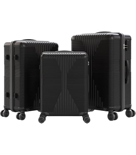 Amazon.com | ZXMOTO 3 Piece Hardside Luggage Set, Hardshell