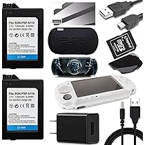 Amazon.com: 2Pcs PSP-110 1200 mAh Battery USB Adapter Charger  