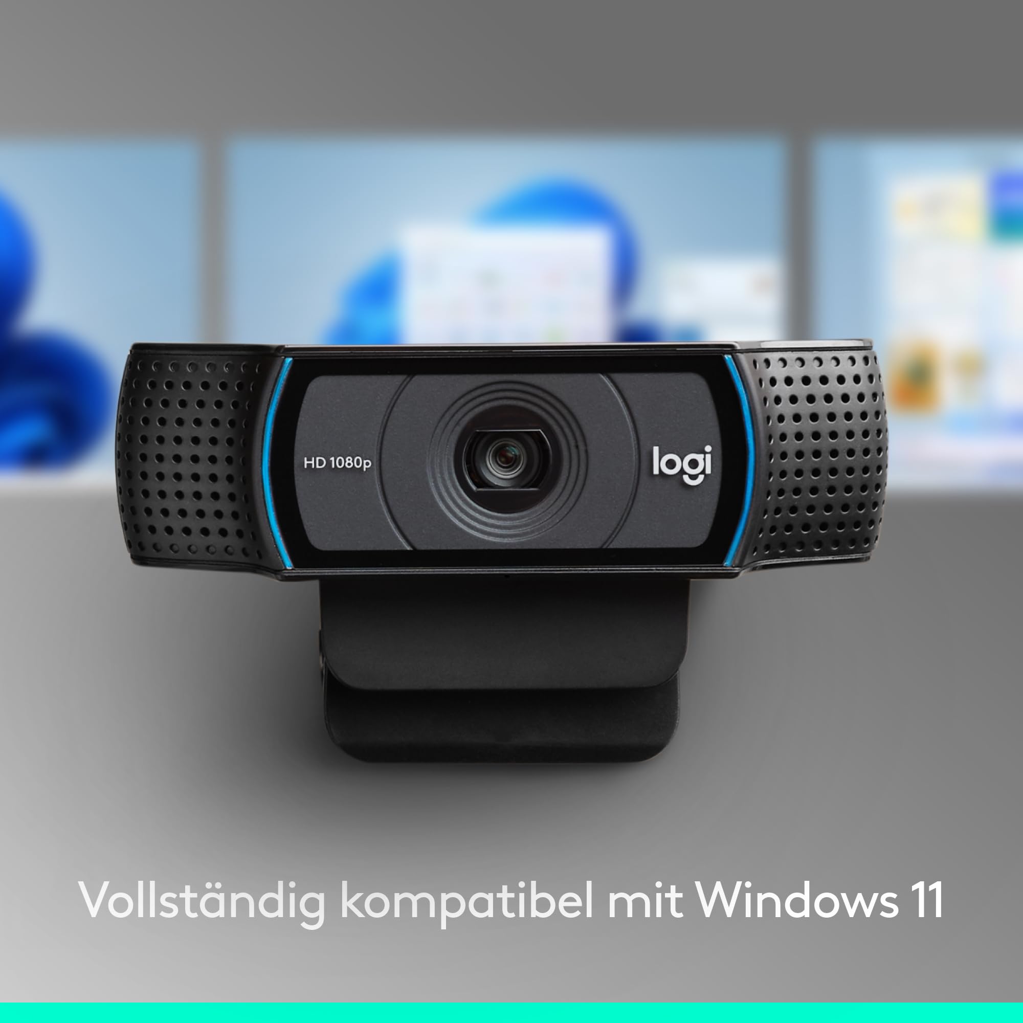 Logitech C920 HD PRO Webcam, Full-HD 1080p, 78° Sichtfeld, Autofokus, Klarer Stereo-Sound, Belichtungskorrektur, USB-Anschluss, Für Skype, FaceTime, Hangouts, etc., PC/Mac/ChromeOS/Android - Schwarz 4