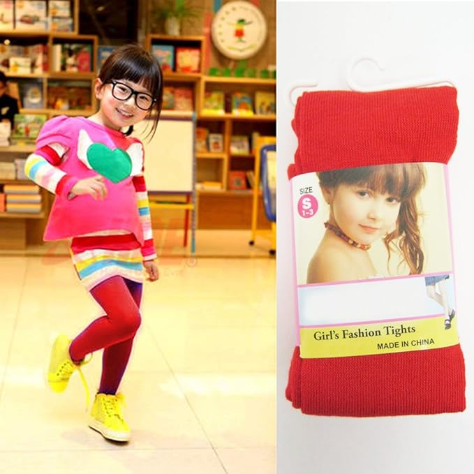 little girls red tights
