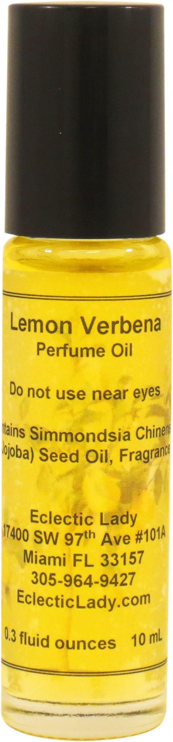 Lemon Verbena Perfume Oil, Small - Organic Jojoba Oil, Roll On, 0.3 oz