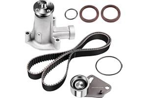 ASTOU Timing Belt Kit w/Water Pump Fit for 1998-2001 for Ford for Ranger 2.5L for Mazda for B2500 2.5L 1995-1997 for Mazda for B2300 2.3L for Ford for Ranger 2.3L Replace Timing Belt OEM - ITM276WP