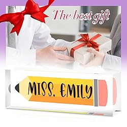 Custom Teacher Name Plate for Desk - Personalized