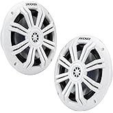 KICKER 49KM604W KM 6.5" 4Ω Marine Coaxial Speakers - Pair