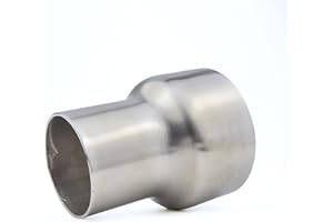 Elifecenter Universal Stainless ID 2 inch to OD 3 inch Exhaust Adapter Reducer