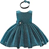 0-6T Baby Girls Dress Princess Dress Special Occasion Formal Gowns Backless Pageant Wedding Party Dresses with Headwear