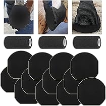 15-Pack Horse Hoof Care Kit - Hoof Tape & Vet Wrap For Wound Protection, Laminitis, Abscesses (Includes 12 Tapes + 3 Bandages)