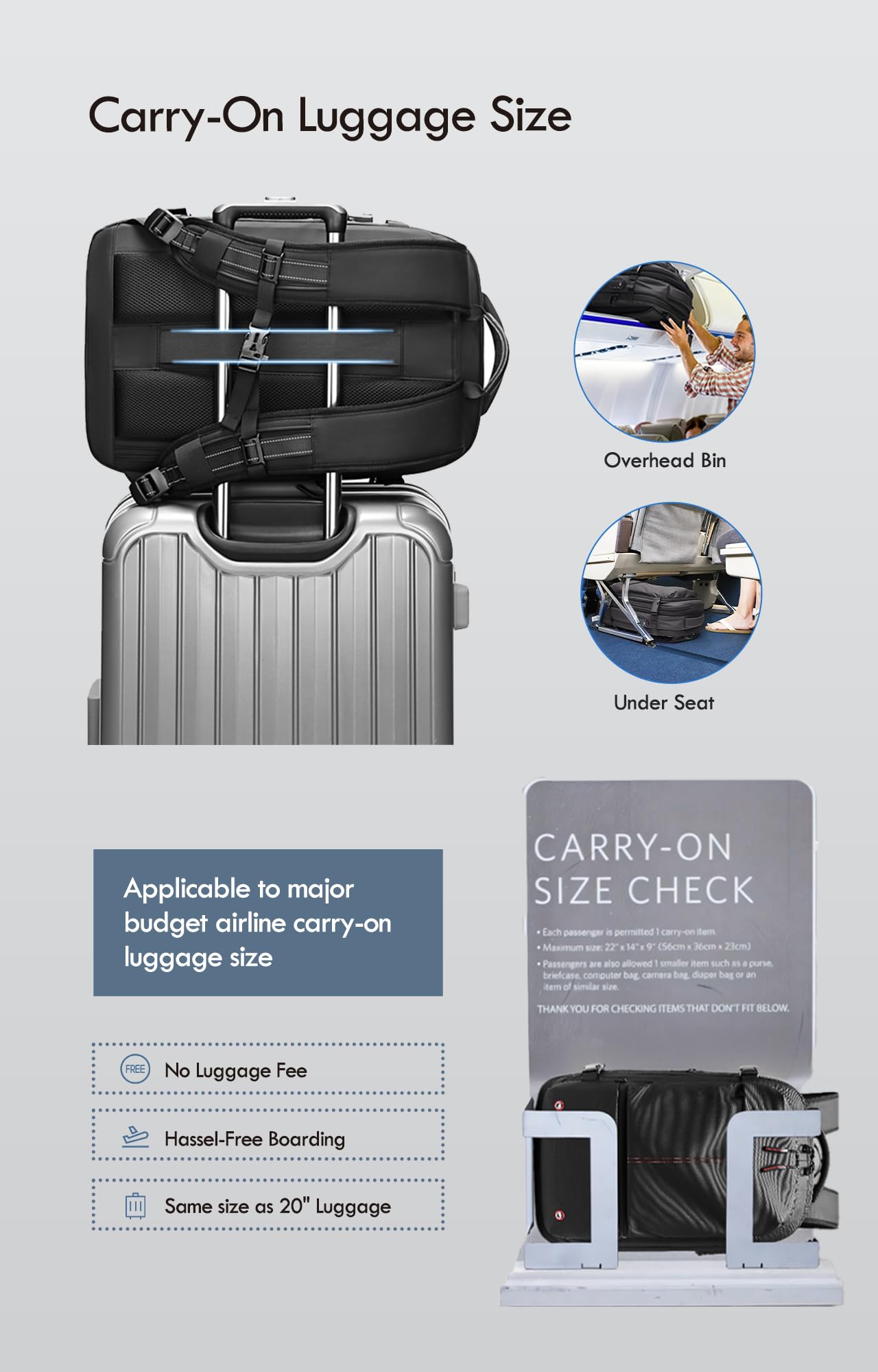 IKYWT Vacuum Seal Backpack Travel with Built-in Pump 80L Expandable Travel Backpack with Vacuum System, TSA Lock Water Resistant Carry-On Backpack