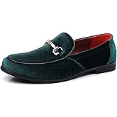 COSIDRAM Mens Dress Shoes Loafers Business Classic Suede Luxury Copper Chain Party Wedding Moccasins for Male