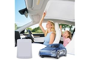ACOCOKI 2025 Tesla Model Y Electric Sunshade Roof with One-Key Switch, Retractable UV Protection Sunroof Shade, Heat Insulation, Easy Install