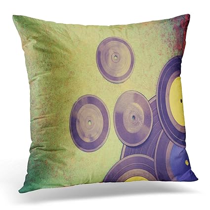 Amazon Com Emvency Throw Pillow Cover Abstract Black Music Old