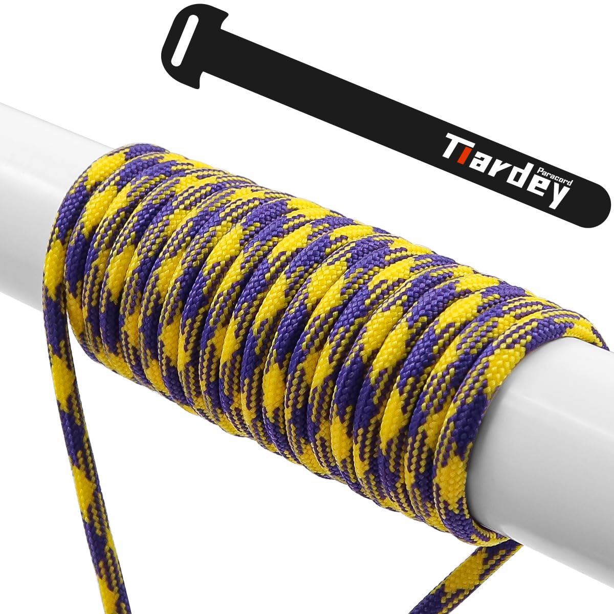 Tiardey PRN-041 Paracord 4mm 100ft (31m) 9 Core Strand,Tear-resistant,Nylon Cord,Mil Spec Type III Paracord,Holds up to 250kg for Outdoor Survival Camping
