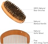 Ceenwes 10 in 1 Beard Grooming Kit for Men with Oil Balm Brush Comb Scissors view 2