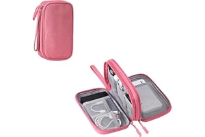 FANBODTA Electronic Organizer Travel Cable Accessories BagPouch Portable Waterproof Storage Bag Electronic Organizer Case for Cable, Mouse,USB Cable,Power Bank,Cord, Charger, Phone, Earphone