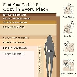 Bedsure GentleSoft Fleece Bed Blankets Queen Size