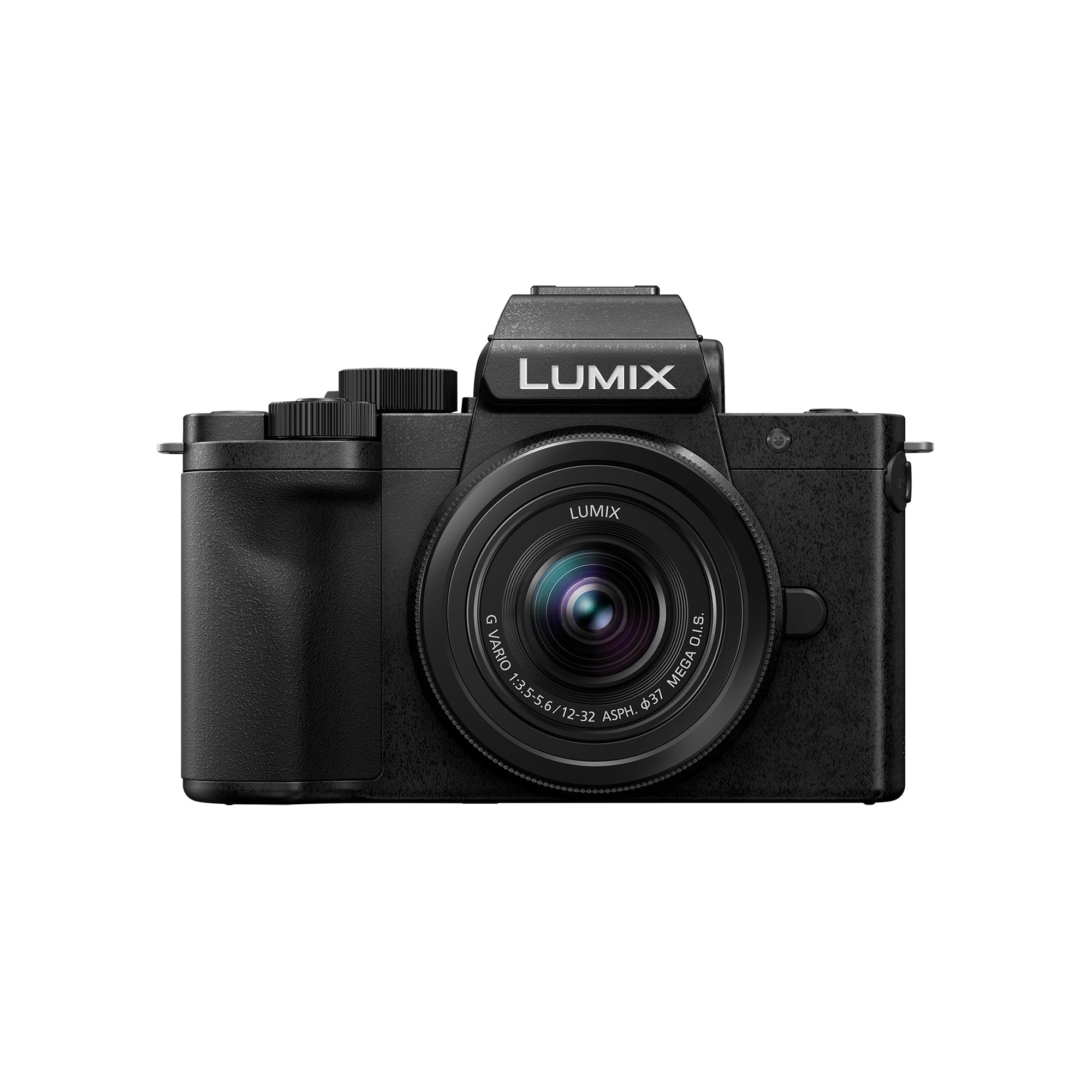 Panasonic Lumix DC-G100DKEGK Fotocamera Mirrorless Micro Quattro Terzi con Obiettivo Lumix G Vario 12-32mm F3.5-5.6, 20.3MP, 4K 30p e FHD 60 Video, Videocamera per Vlogging, Ricarica USB-C, Nero