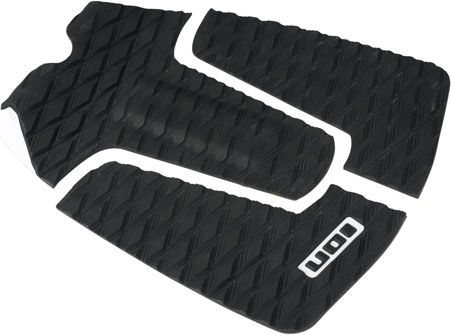 Ion Footpad surface grip, 3-piece. Colour: black. Surfing, surfboard, kite board pad