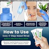 PLUSQMED Nasal Rinse Kit 300ml + 20 Saline Packets for Sinus Relief view 3