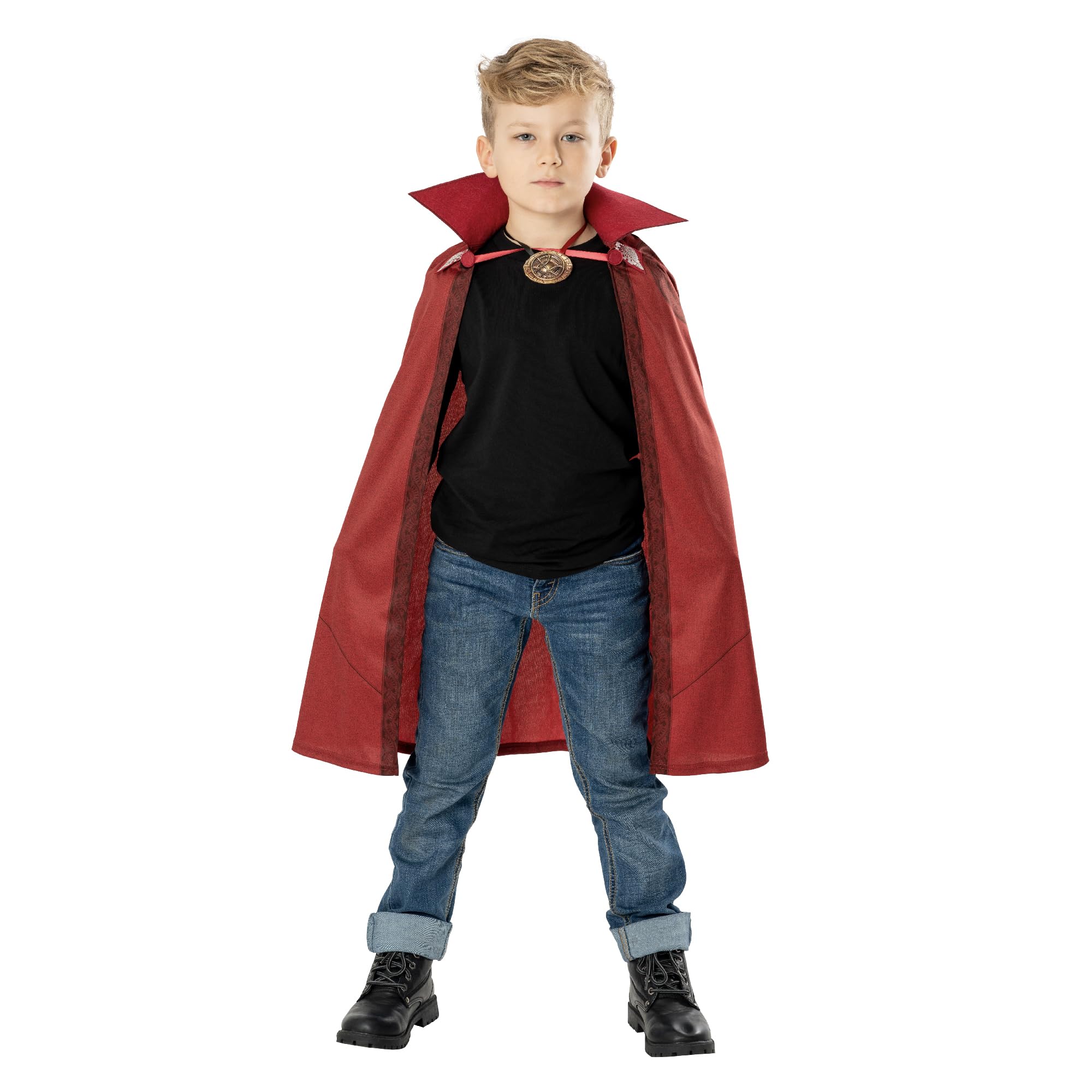 Rubies Official Marvel Dr Strange in the Multiverse of Madness Dr Strange Cape and Medallion Child Costume, Kids Fancy Dress, Age 5-8 years Halloween Halloween