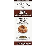 Watkins Rum Extract with Other Natural Flavors, 2 oz. Bottles, Pack of 6 (Packaging May Vary)