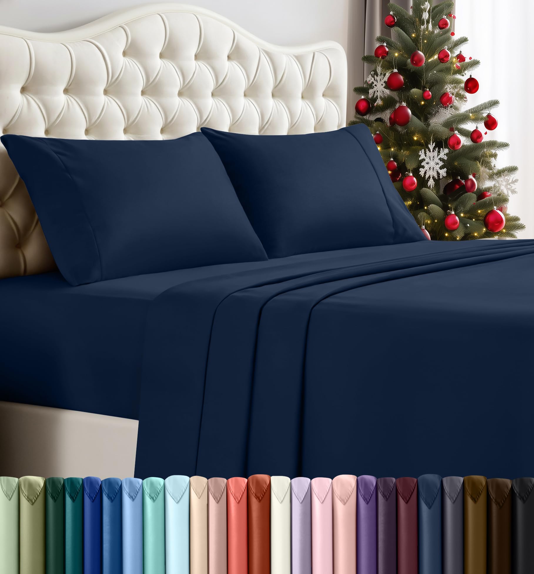 Utopia Bedding Queen Sheet Set – 4 Piece Bed Sheets for Queen Size Bed ...