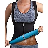 NonEcho Women Sauna Sweat Suit Spa Cami Hot Neoprene Slimming Workout Vest Body Shaper Waist Trainer Top