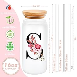 Personalized Gifts for Women, Monogrammed Frosted