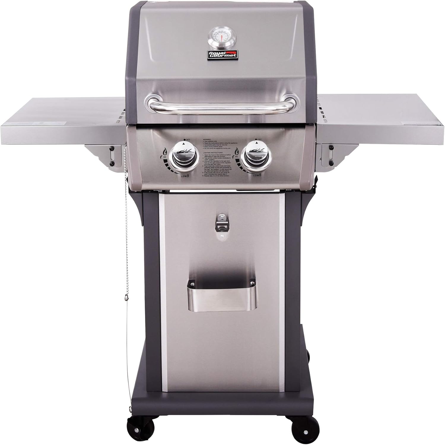 Review Royal Gourmet 2Burner Patio Propane Gas Grill (Stainless Steel