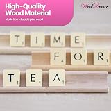WedDecor Wooden Letter Tile Racks Replacement Board Game Spell Word Game Craft view 4