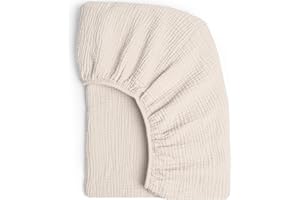 Lulu moon Muslin Crib Sheet Fitted Crib Mattress Sheet for Boys and Girls, 28"x 52"