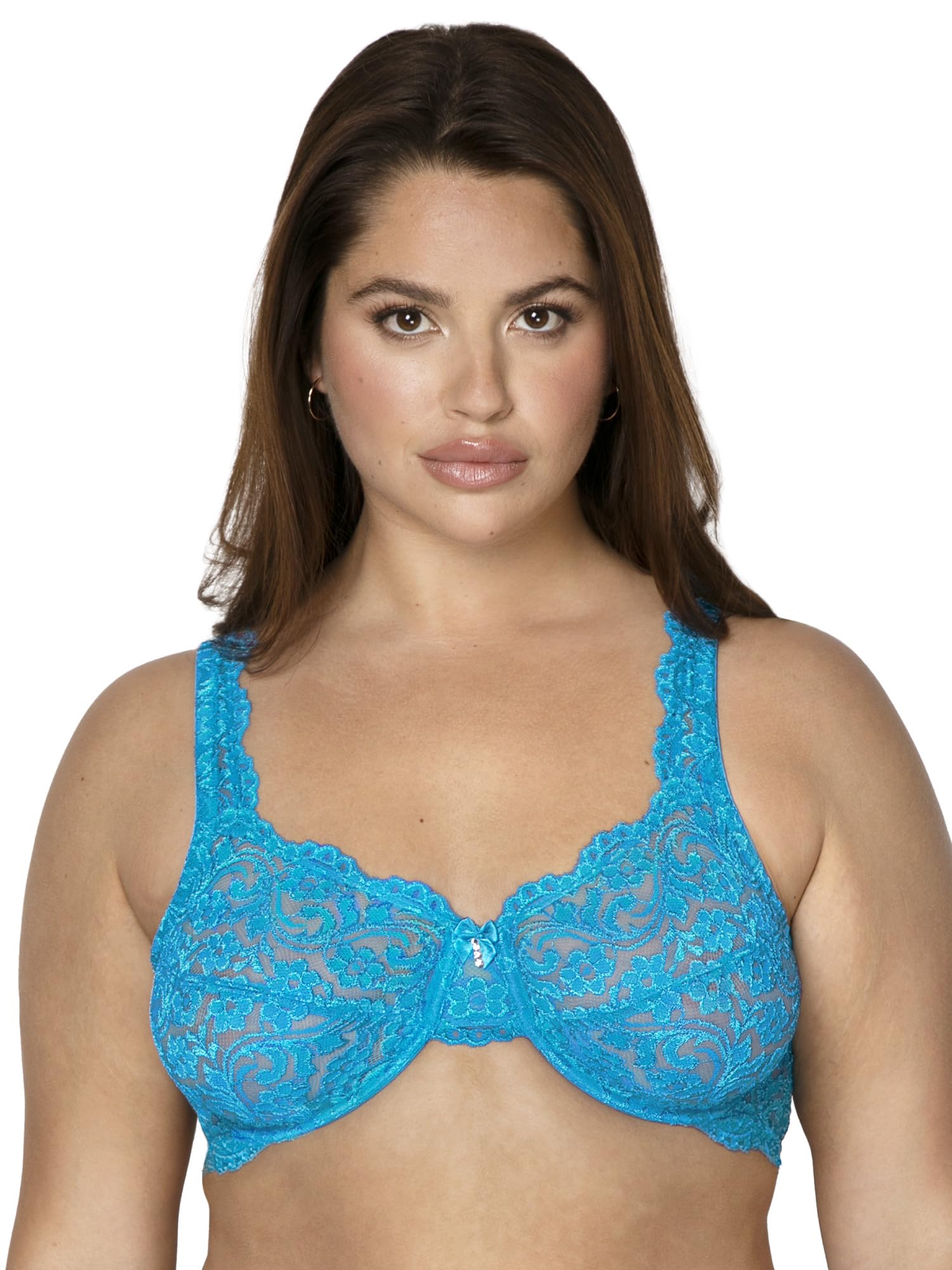 Photo 1 of Smart & Sexy Womens Signature Lace Unlined Underwire Bra, Mykonos Blue